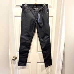 Celebrity Blues Women Skinny Coated Jeans Blue Sz 5 SJ20136D47 NWT‎ Party Biker